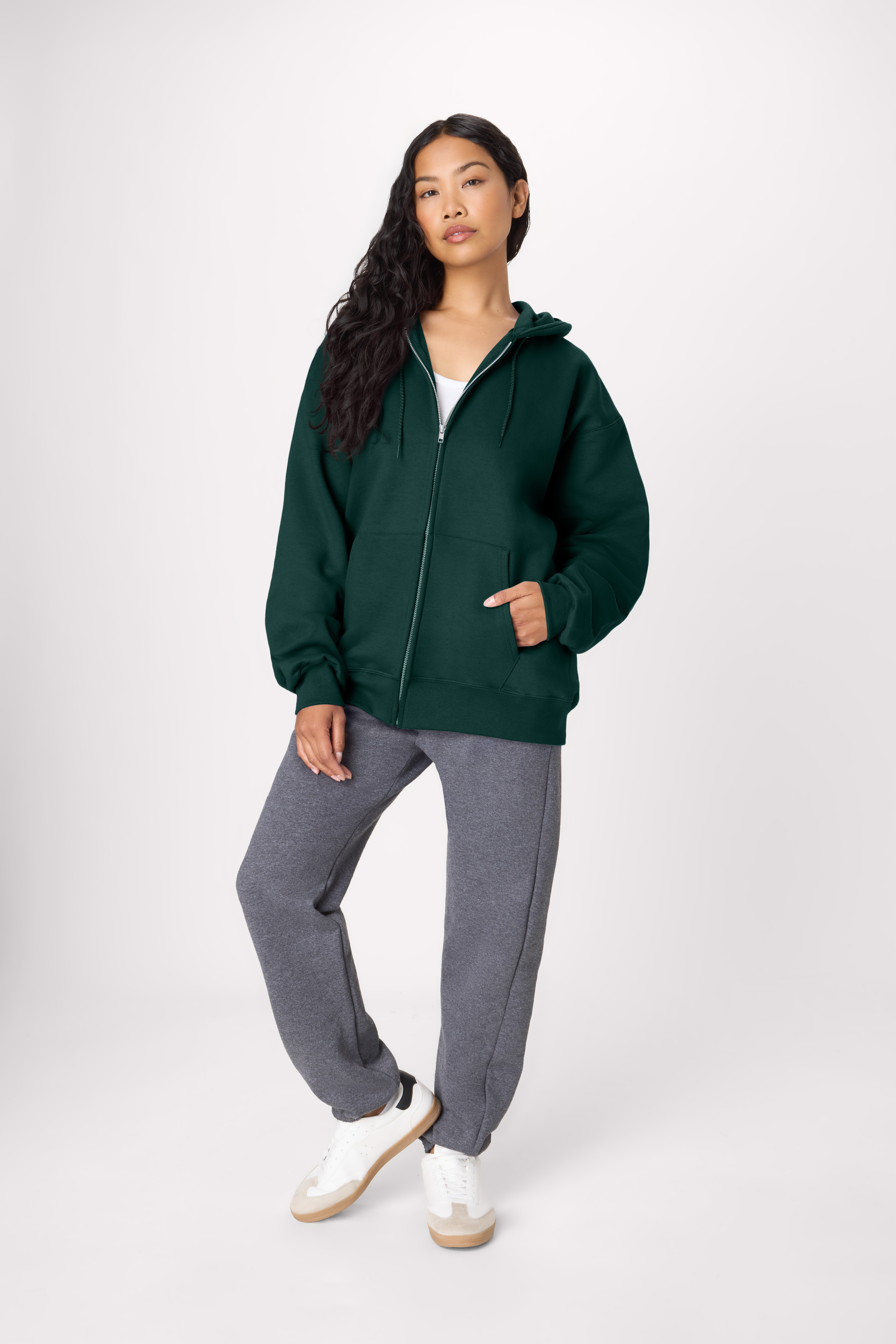 Hanes Full-Zip Hoodie Sweatshirt Ultimate Men's Heavyweight Hood